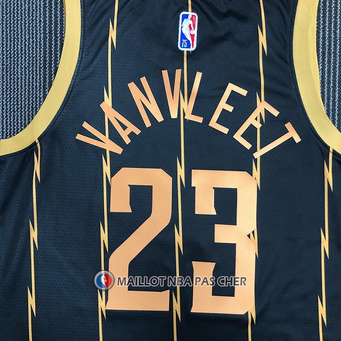 Maillot Tornto Raptors Fred Vanvleet NO 23 Ville 2021-22 Noir